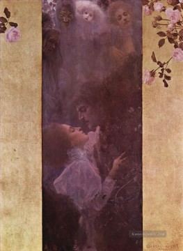 Die Liebe Symbolik Gustav Klimt Ölgemälde